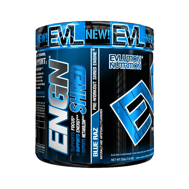 EVL Engn Shred Pre Workout, 30 servings, Blue Raz 