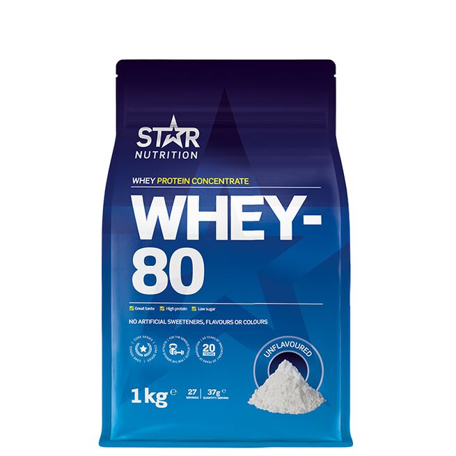 Star nutritio whey-80 protein shake Unflavoured 
