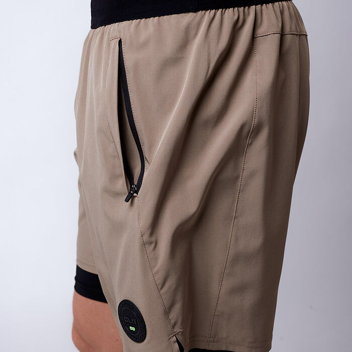 Rep 2 in 1 Shorts Khaki