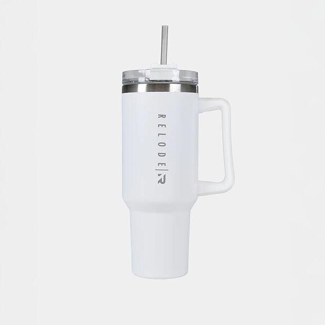 Clean Tumbler Juomapullo Ruostumatonta Terästä 1200 ml Valkoinen