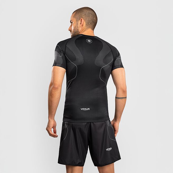 Nexus Rashguard Lyhythihainen Musta Hopea