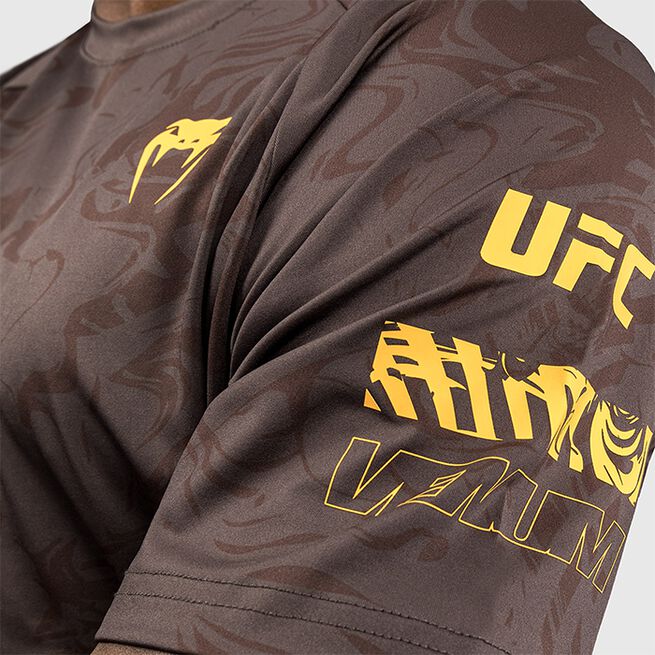 UFC Fusion by Venum Fight Week Men's Dry-Tech T-Shirt Earthen Brown