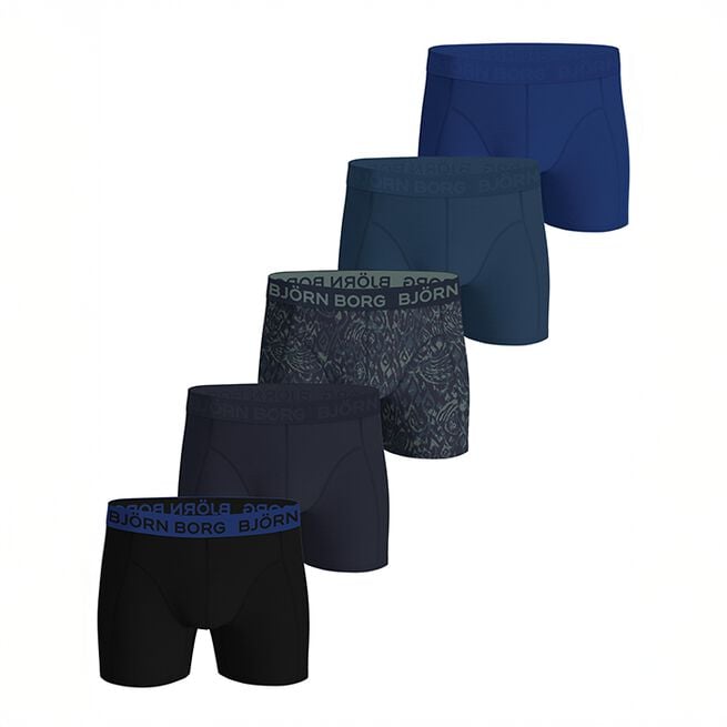 Cotton Stretch Bokserit 5 pakkauksessa