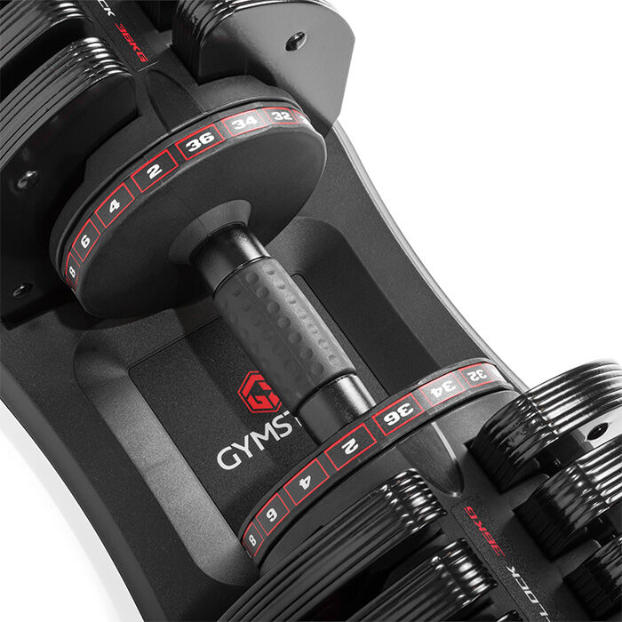 Gymstick Quick-Lock S&auml;&auml;dett&auml;v&auml; k&auml;sipaino 36 kg