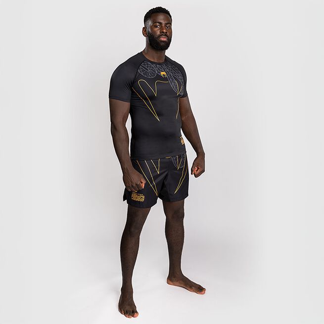 Serpenti Rashguard Lyhythihainen Musta Hopea Kulta
