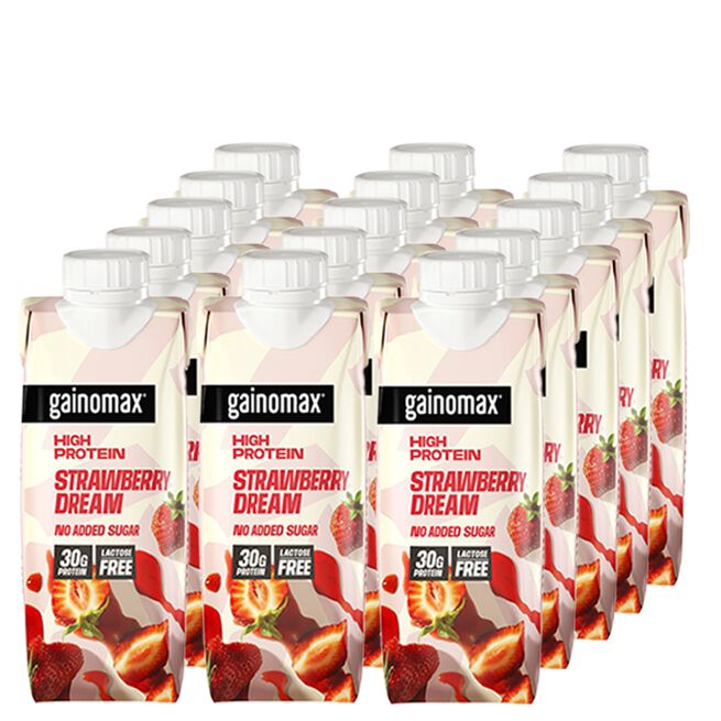 15 x Gainomax High Protein Drink 250 ml Jordgubb