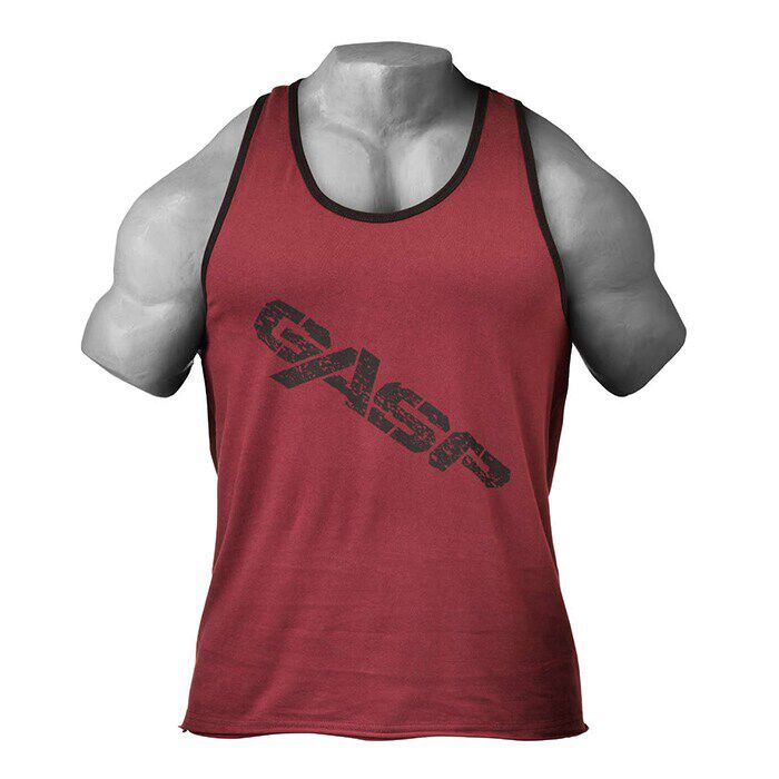 Vintage T-Back Paita Tummanpunainen