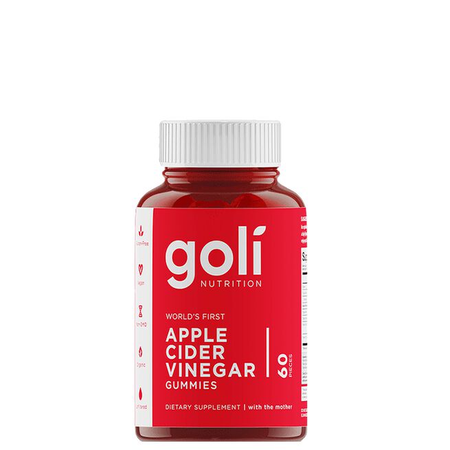Goli, Apple cider Vinegar, 60 Gummies, kort datum