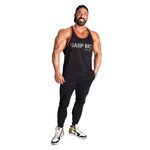 GASP Division Jersey Tank, Black/Flame, 3XL