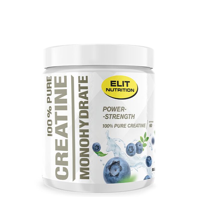 ELIT 100 % puhdasta kreatiinimonohydraattia 300 g Blueberry