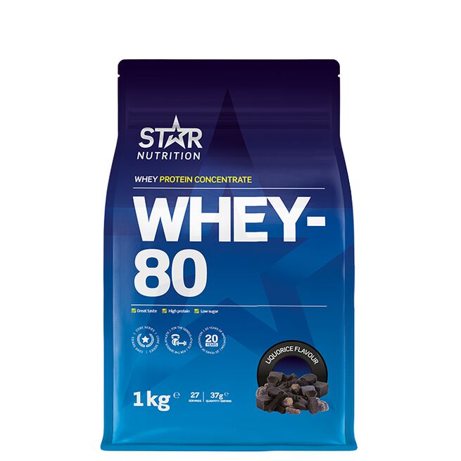 Whey-80 Heraproteiini 1 kg Liquorice (Candy)
