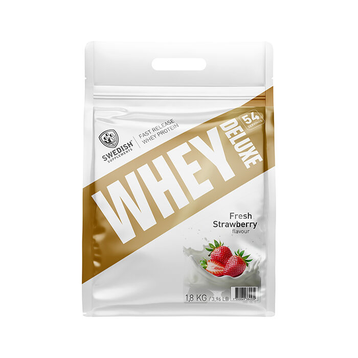 Whey Deluxe Heraproteiini 1800 g Fresh Strawberry