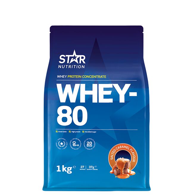 Whey-80 Heraproteiini 1 kg Salted caramel