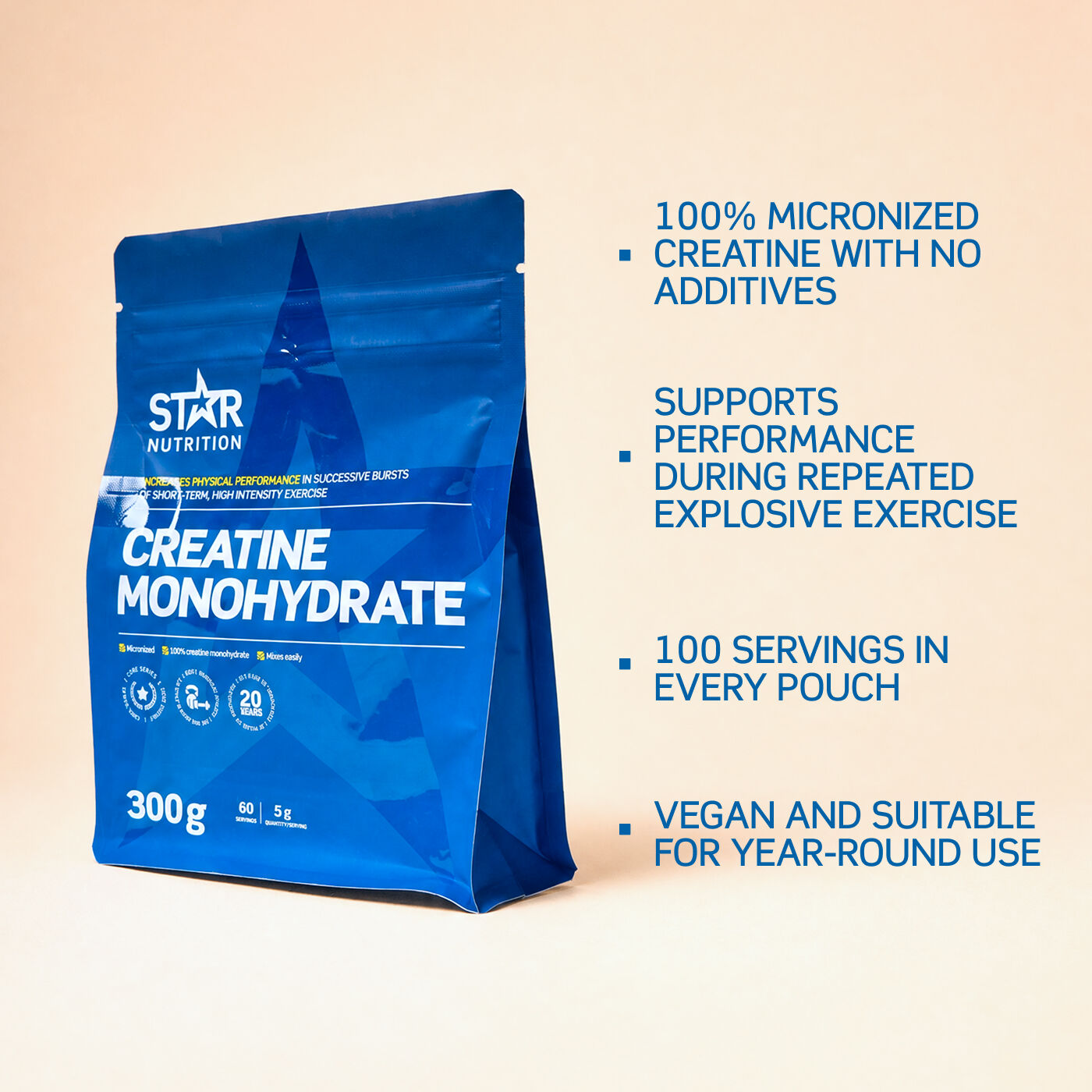 Kreatiinimonohydraatti 300 g