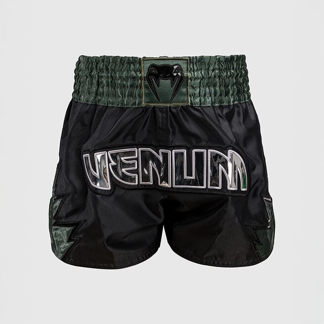 Inferno Muay Thai Shorts Musta Khaki