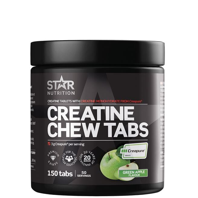 Creatine Chew Tabs, 150 tabs Green Apple