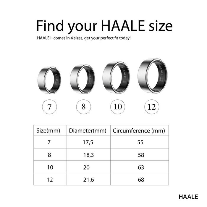 HAALE II Smart Ring Silver