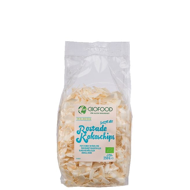 Paahdetut kookoshiutaleet, EKO, 250 g kokos