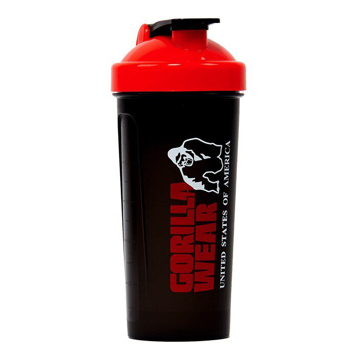 Shaker XXL Musta/Punainen 1000 ml