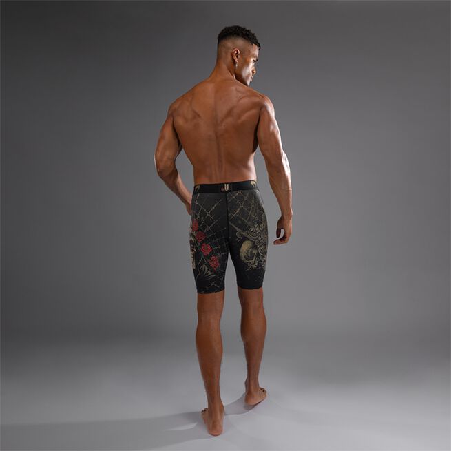 Santa Muerte 5.0 Vale Tudo Shorts Musta Kulta