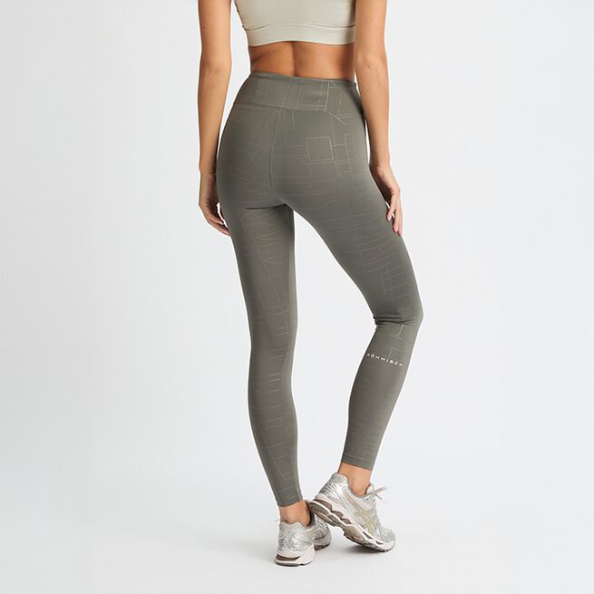 Logo Effect Emboss Tights Vihreä