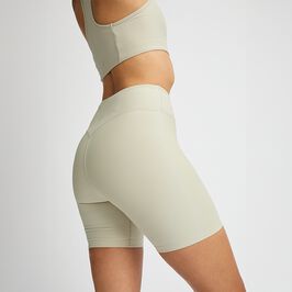 Röhnisch Ribbed R Bike HW Tights, Agate Gray Ribatut Pyöräilyshortsit Beige