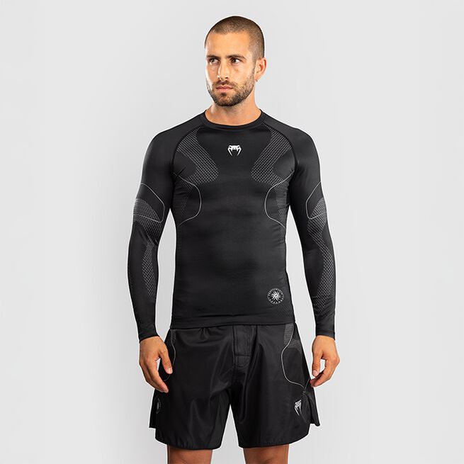Nexus Rashguard Pitkähihainen Musta Hopea