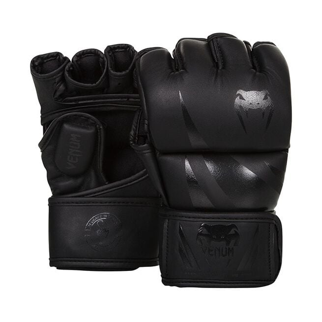 Venum Challenger MMA-hanskat, Musta/Musta