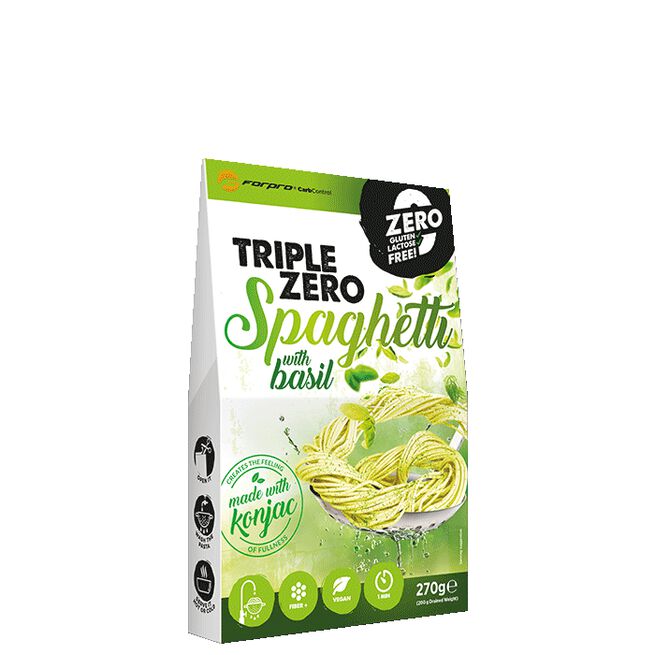 Triple Zero Pasta vähäkalorinen spagettibasilika 270 g