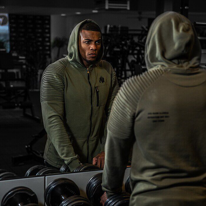 Green online army hoodie