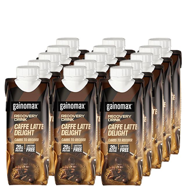 15 x Gainomax Recovery Drink 250 ml Kaffe latte