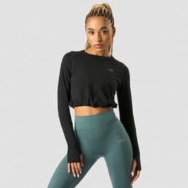 ICIW Define Cropped Adjustable Long Sleeve, Black Define Pitkähihainen Paita Musta