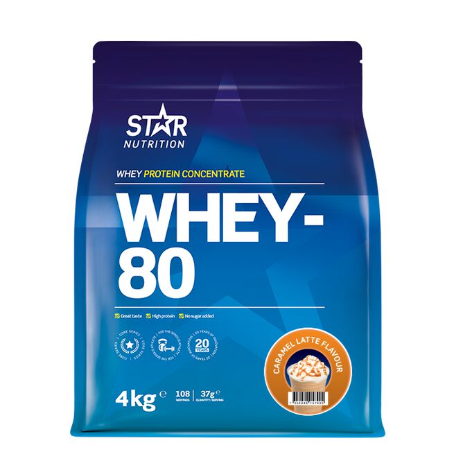 Whey-80 Heraproteiini 4 kg Caramel Latte