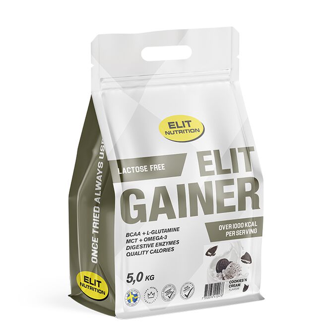 ELIT Gainer Laktoositon 5 kg Cookies ´n Cream