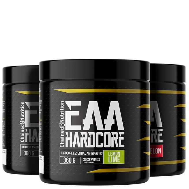 3 x EAA Hardcore Aminohapot 360 g