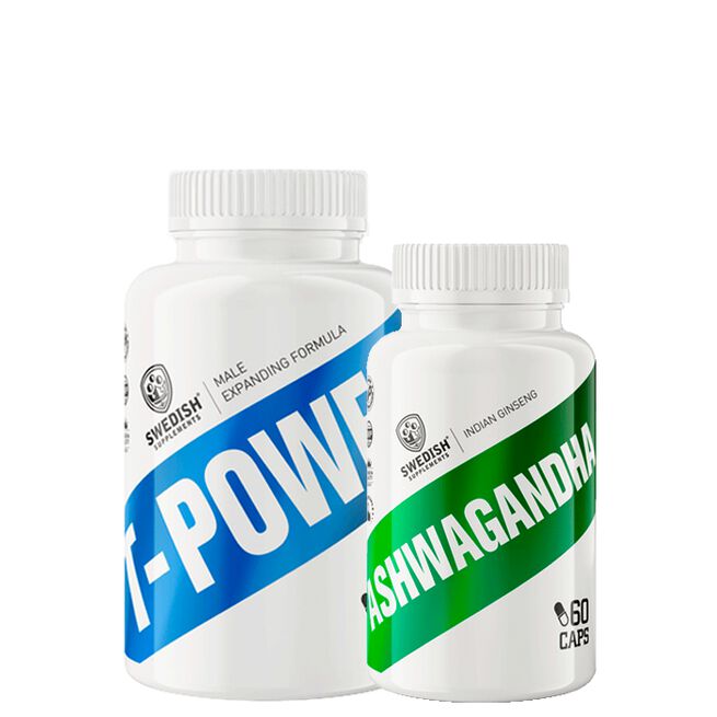 Ashwagandha 60 kapselia + T-Power Testo DAA 200 kapselia
