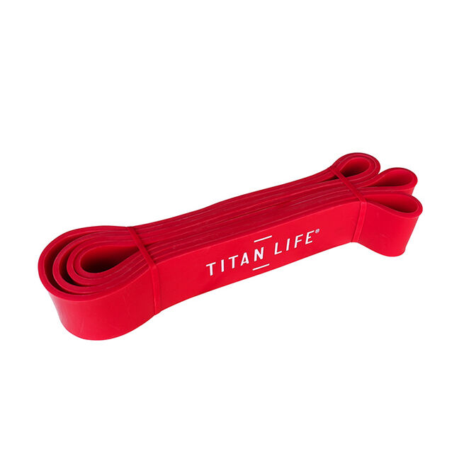 TITAN LIFE Gym Power Band, Red, 200 x 4,4 x 0,45cm 