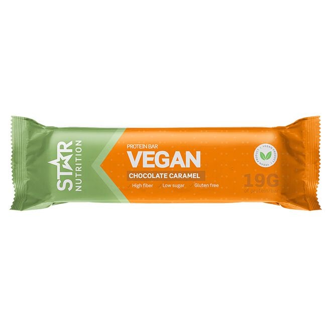 Vegaaninen proteiinipatukka 55 g Caramel Chocolate