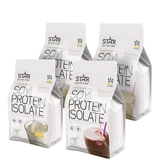 Mix&Match: 4 x soijaproteiini-isolaatti 1 kg