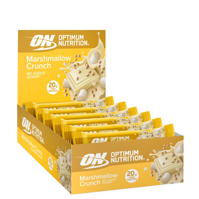 10 x Optimum Protein -patukat 65-70 g Marshmallow Crunch