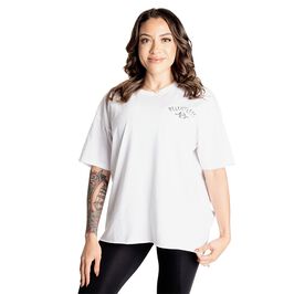 Better Bodies Relentless Oversize Tee, White Relentless Oversized T-paita Valkoinen