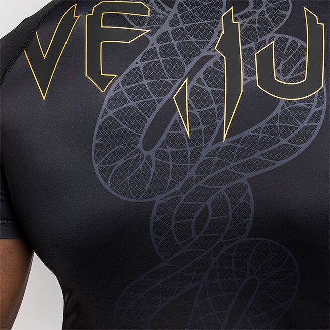Serpenti Rashguard Lyhythihainen Musta Hopea Kulta