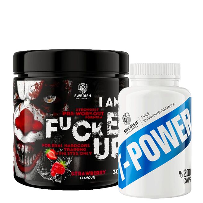 T-Power Testo DAA 200 kapselia + F-cked Up Joker Edit PWO 300 g