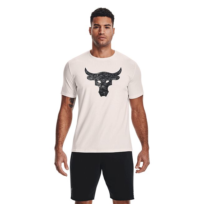 Under Armour Project Rock Brahma Bull SS Onyx White