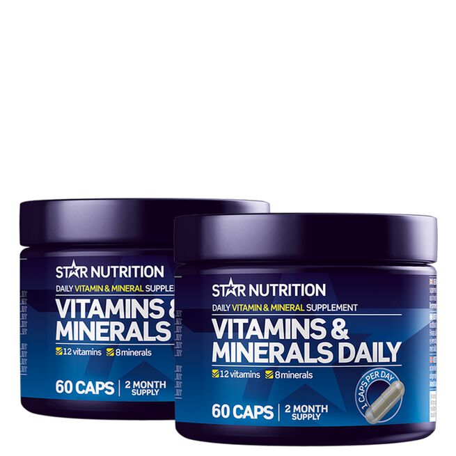 2 x Vitamins and Minerals Daily 60 kapselia