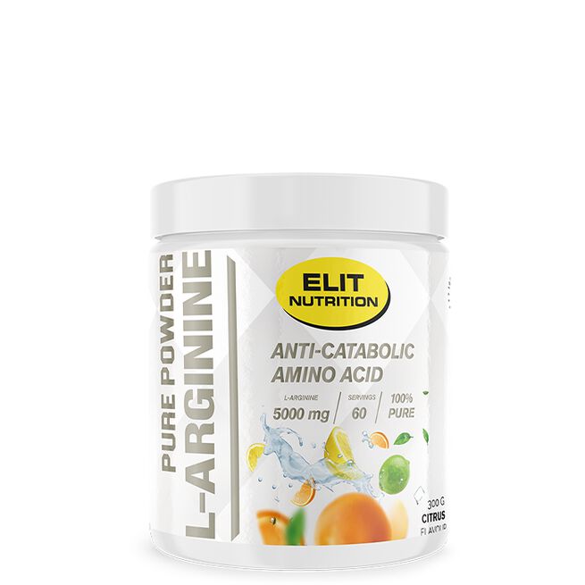 Elite 100 % L-arginiinijauhe 300 g Citrus