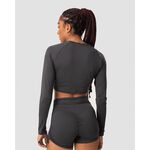 Scrunch Long Sleeve, Anthracite, L 