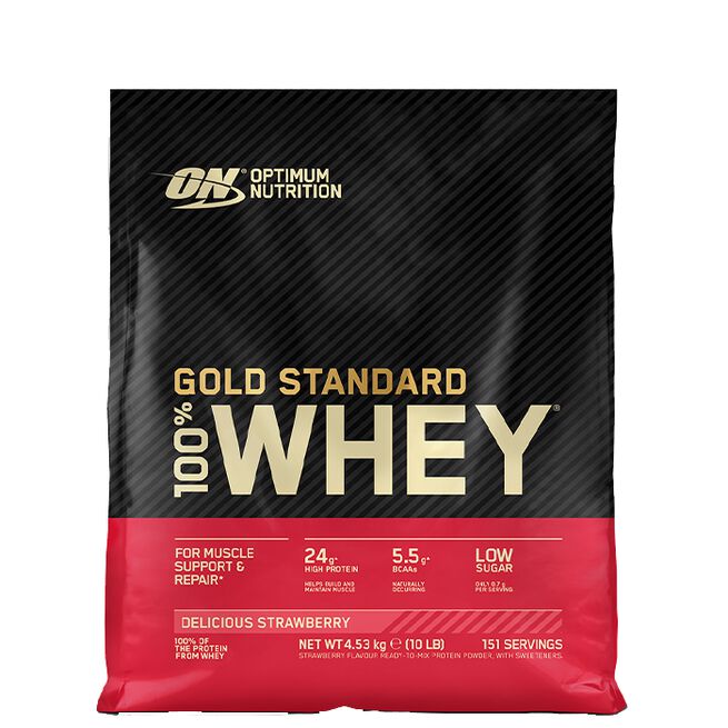 100 % Whey Gold Standard heraproteiini 4545 g Delicious Strawberry