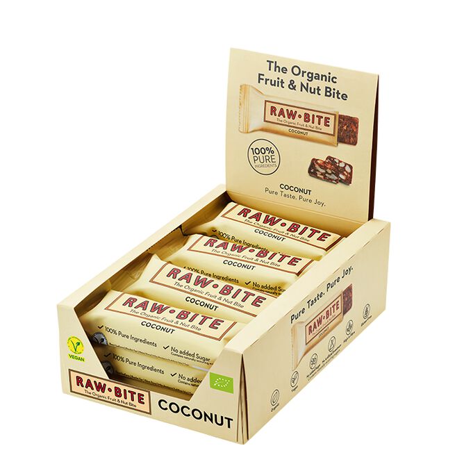 12 x Hedelmä-pähkinäpatukka 50 g Kokos