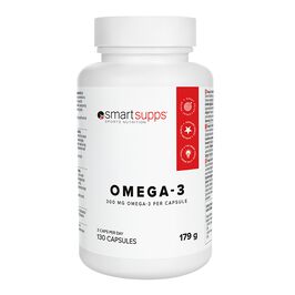 SmartSupps Omega-3, 130 kaps  Omega-3 130 kapselia